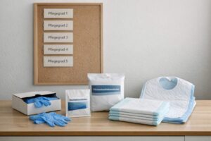 Übersicht Pflegehilfsmittel zum Verbrauch nach Pflegegrad 1 bis 5 (Symbolbild)